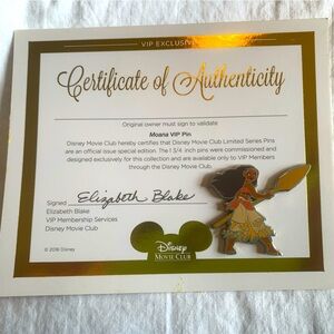 Disney Movie Club Moana Pin